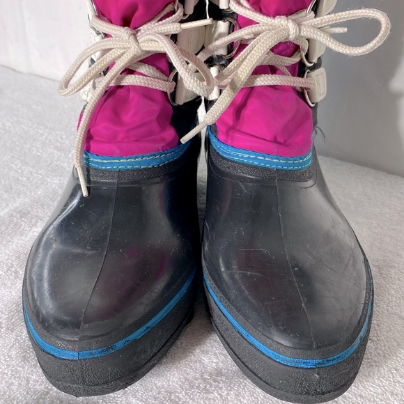 Vintage Baffin Black Pink Blue Winter Boots 11 - Picture 16 of 16